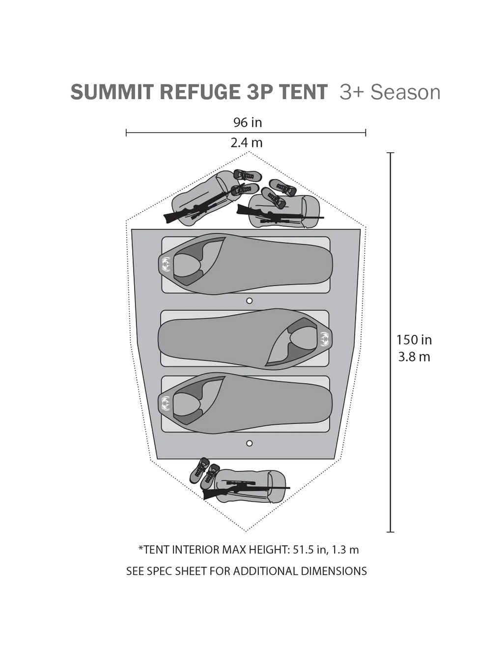 Summit Refuge 3 Person Tent