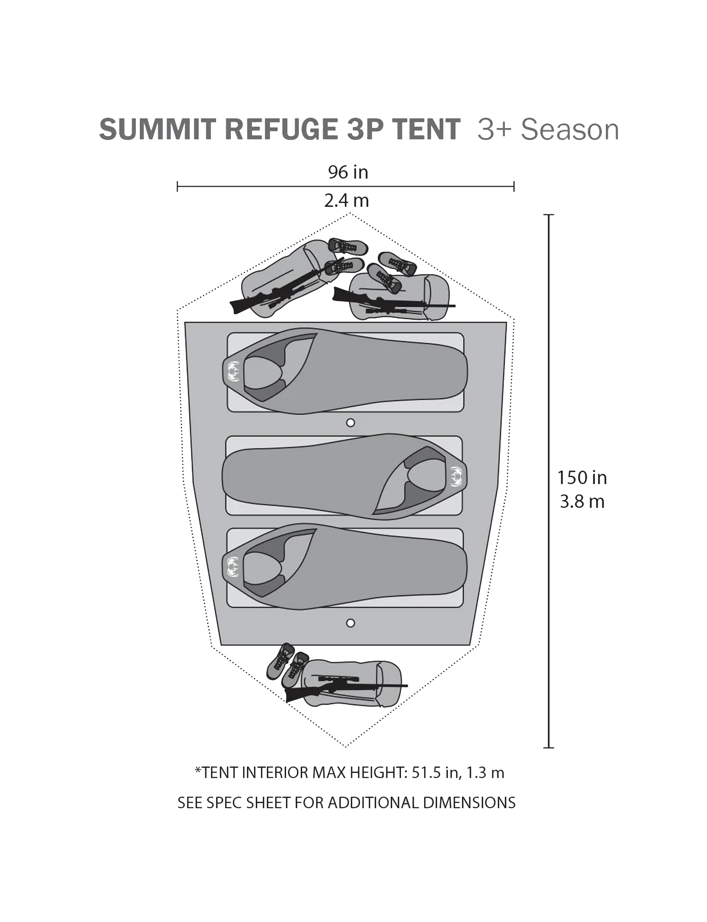 Summit Refuge 3 Person Tent