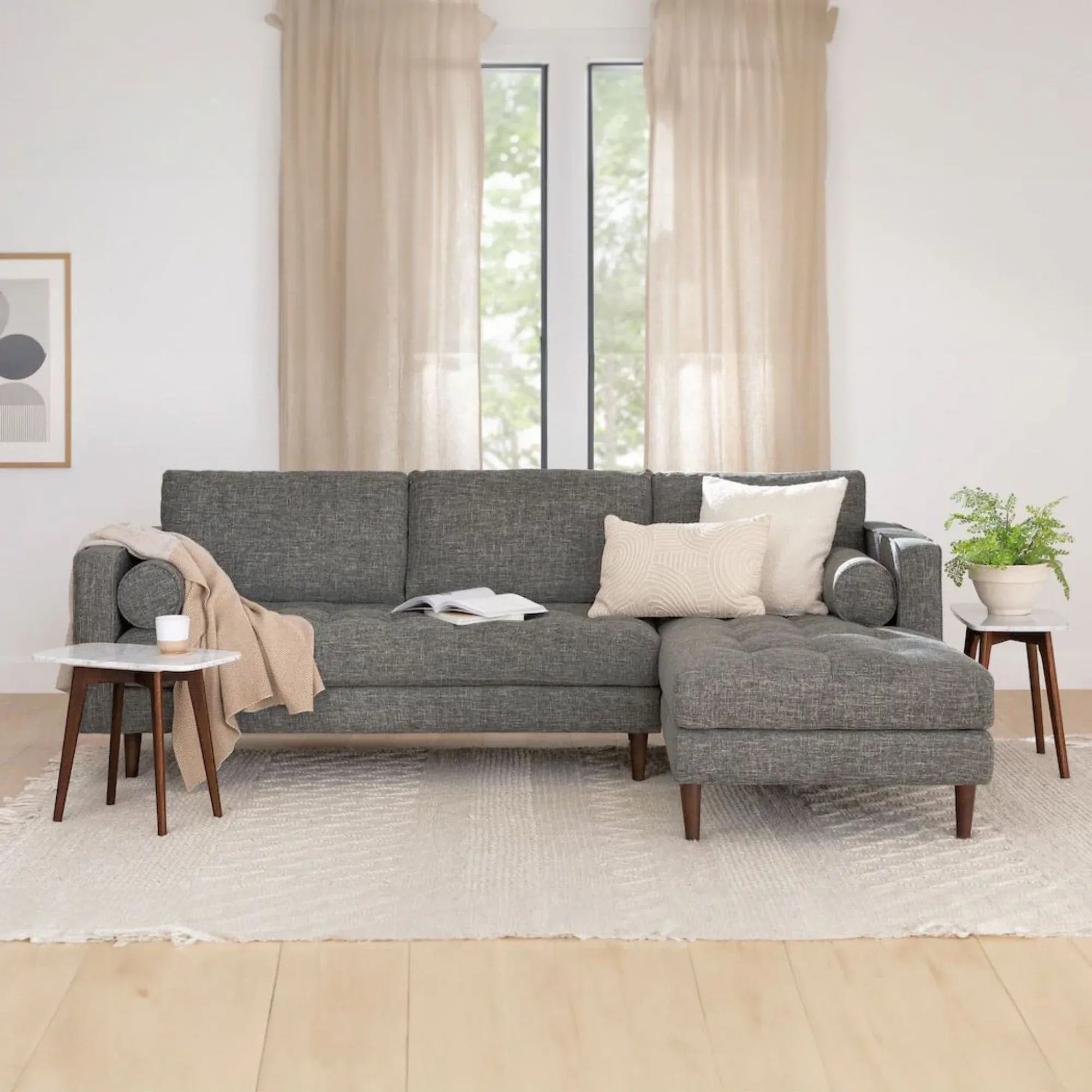 Castle Fabric Sectional Sofa