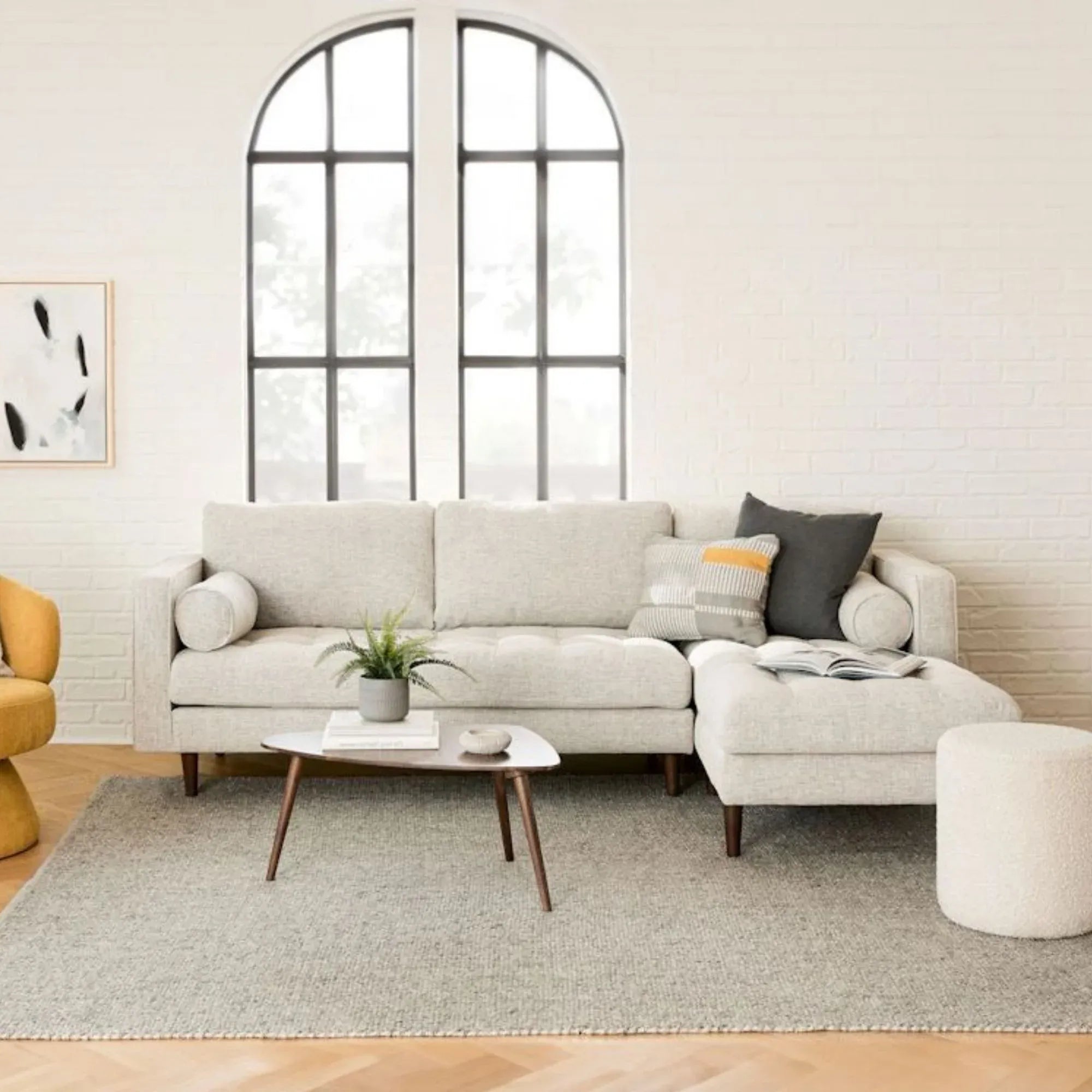 Castle Fabric Sectional Sofa