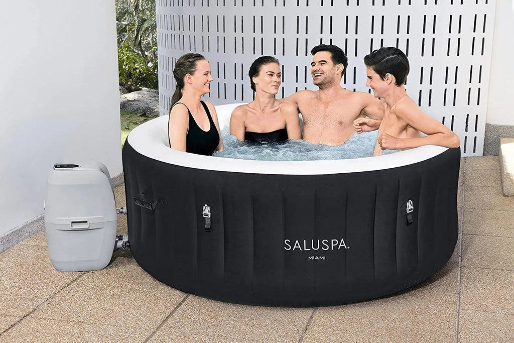 SaluSpa  Inflatable Hot Tub, 4-Person AirJet Spa