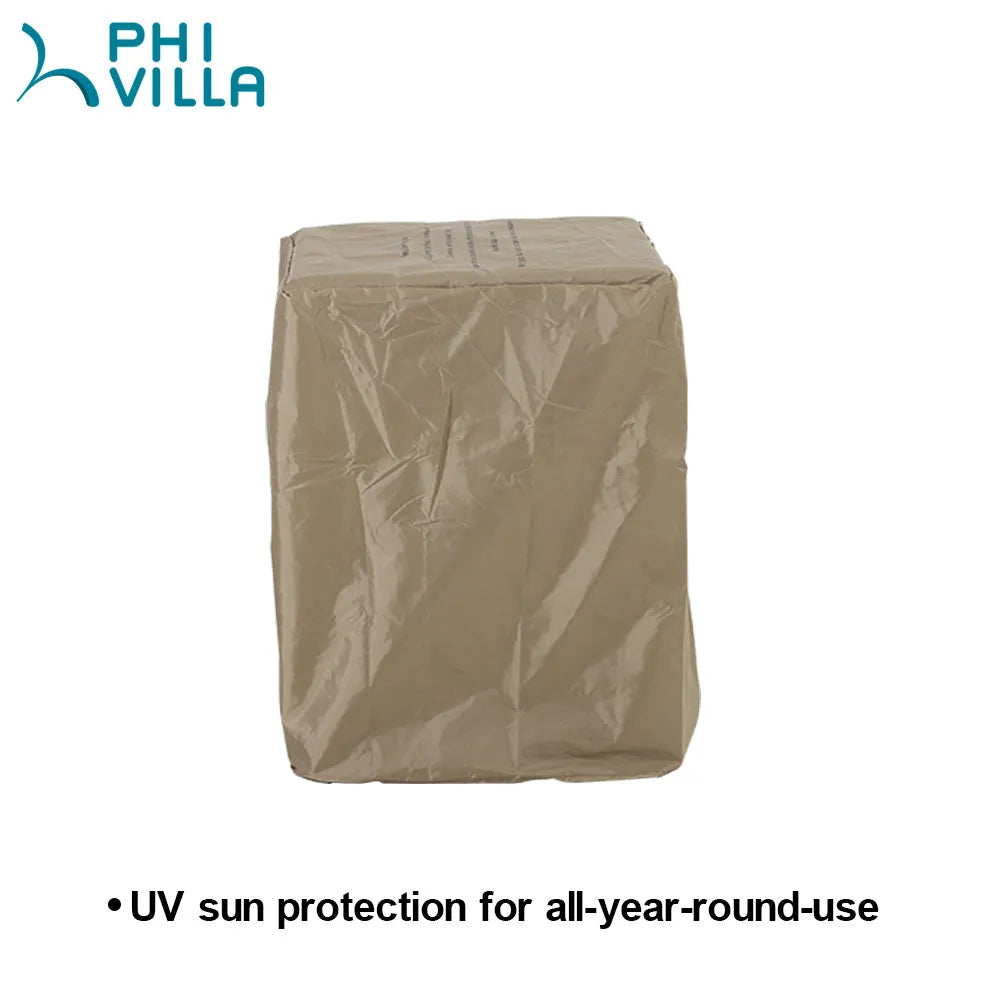 18 Inch 30,000BTU Outdoor Square Terrafab Gas Fire Pit With Waterproof Cover