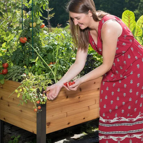 Heavy Duty Standing Garden Planters for Outdoor,Perfect for Patio Deck & Backyard