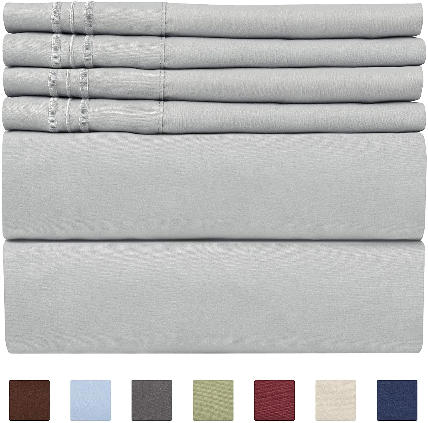 4/6 Piece Bed Sheets Set- Extra Soft - Deep Pockets - Easy Fit - Breathable /Cooling - Wrinkle Free