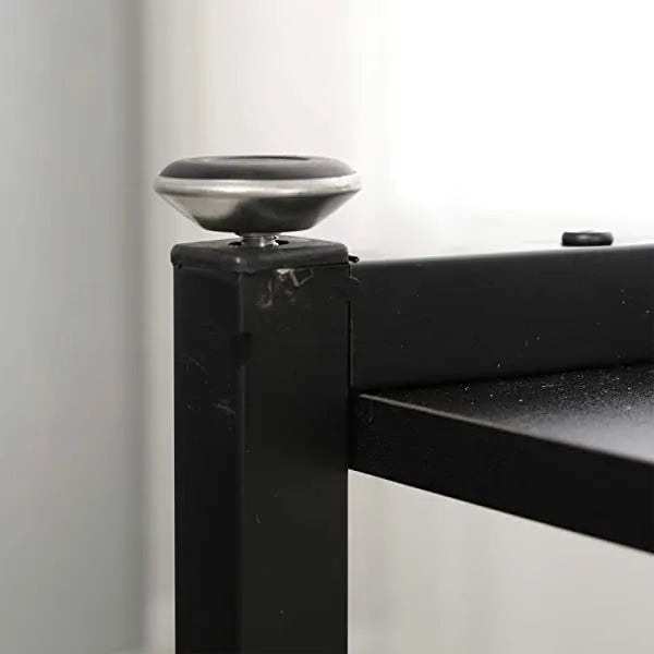 SDHYL Ladder Designed Shelf End Table Bed Table CouchTable, Nightstand Side Table for Bedroom, Flower Shelf for Living Room, Black S7-DX-C00200-BK-US