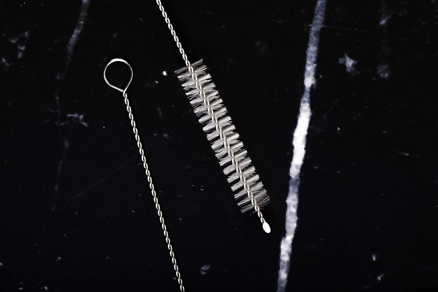 2 Drinking Straw Cleaning Brush LONG - Bristle Cleaner for Stainless Steel Drink Straws Heavy Duty Brushes For Washing Glass Silicone Metal Straws Tea Pot Spout Mini Micro Bottle