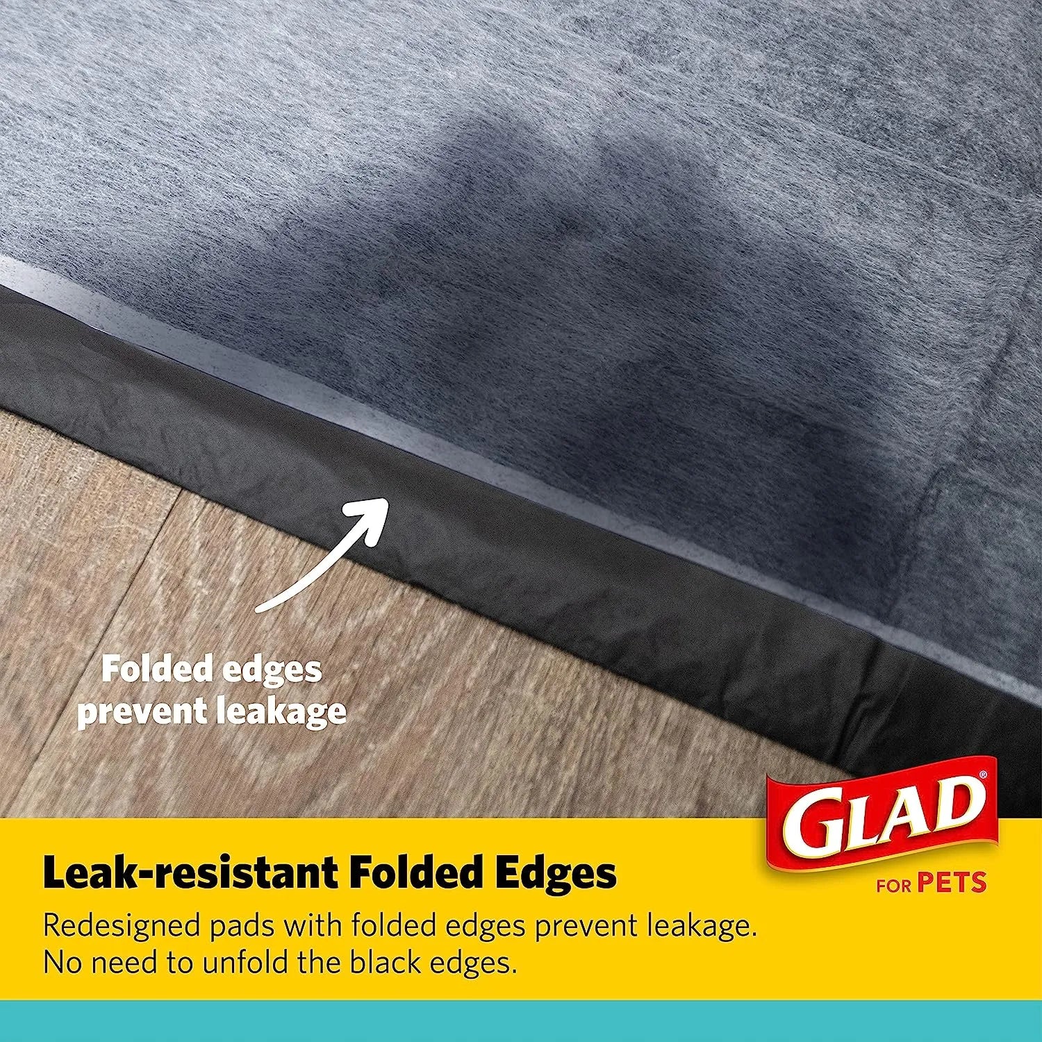 Glad for Pets Black Charcoal Puppy Pads 23" x 23" | Puppy Potty Training Pads That ABSORB & NEUTRALIZE Urine Instantly | New & Improved Quality Puppy Pee Pads, 100 count