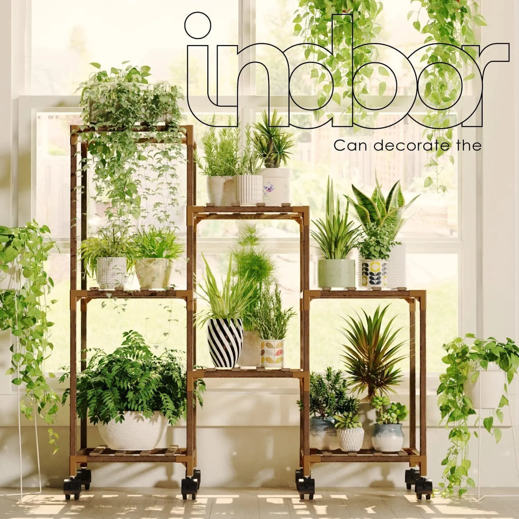 Plant stand indoor plant stand wooden outdoor multi-layer plant stand