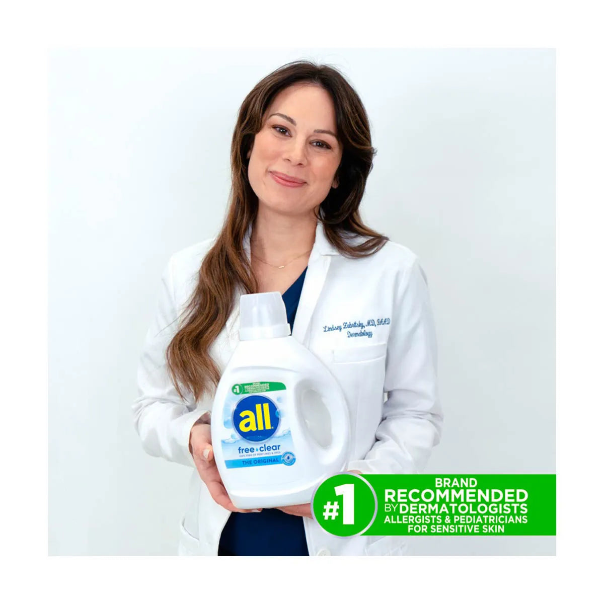 All Liquid Laundry Detergent Free Clear For Sensitive Skin, 36 Fl Oz, 24 Loads