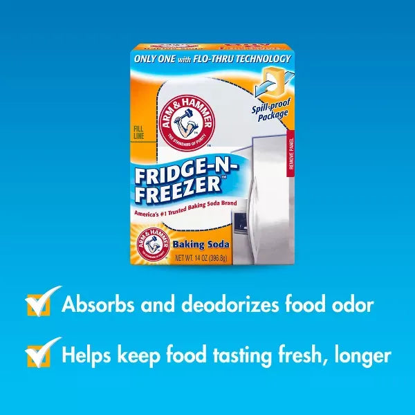 Arm & Hammer Baking Soda Fridge-n-Freezer Odor Absorber - 14oz