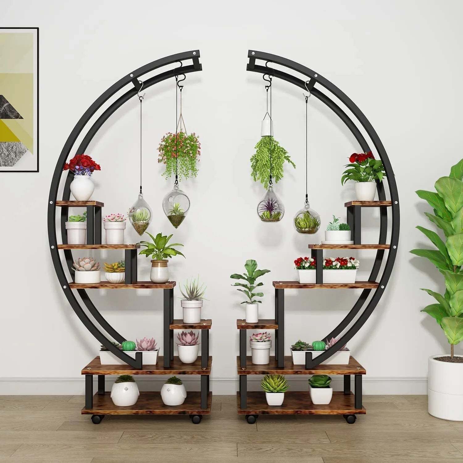 🎍Creative heart-shaped ladder plant frame🎍