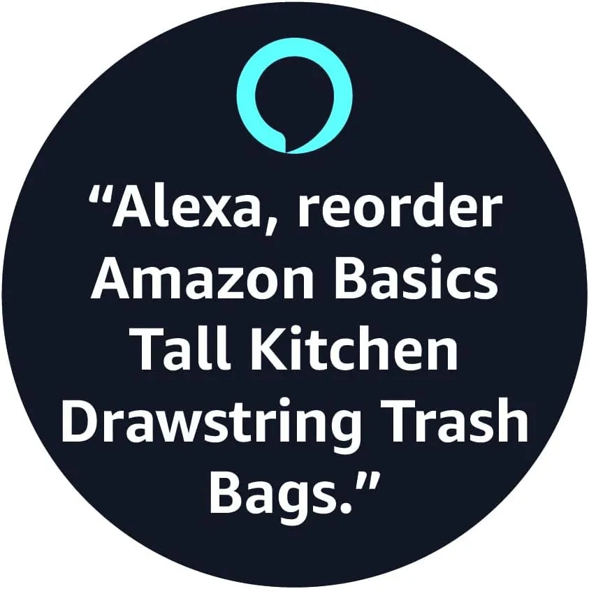Amazon Basics Tall Kitchen Drawstring Trash Bags, 13 Gallon, Unscented, 120 Count (Previously Solimo)