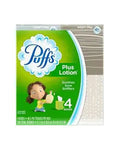 Puffs Plus Lotion Facial Tissues, 4 Cubes, 48 Tissues Per Box