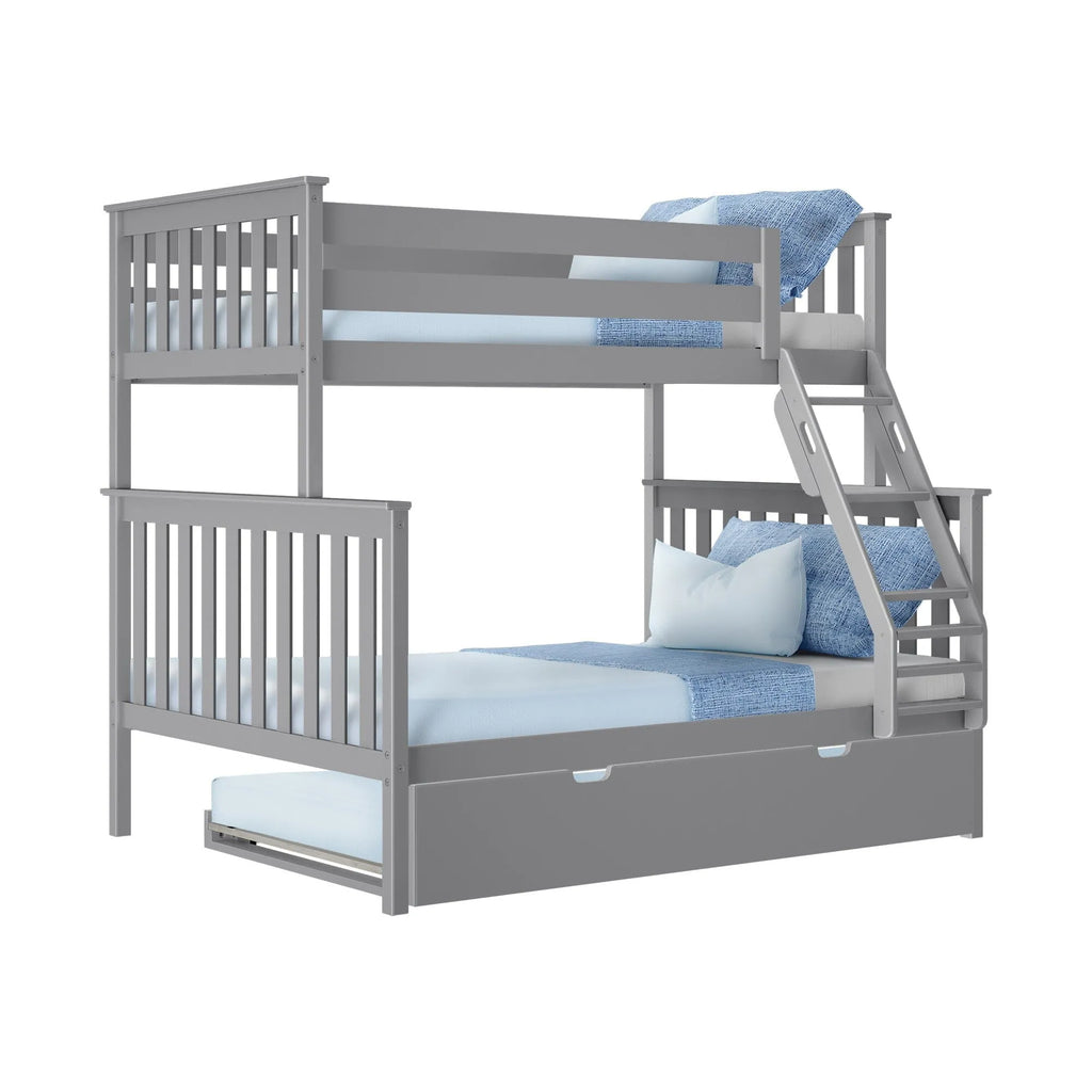 🎄Store Closing Sale💖Kids Solid Wood Twin-Over-Full Bunk Bed + Trundle Bed