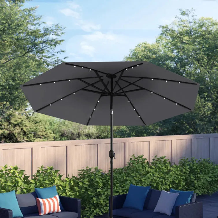 Jericho 108'' Lighted Market Umbrella