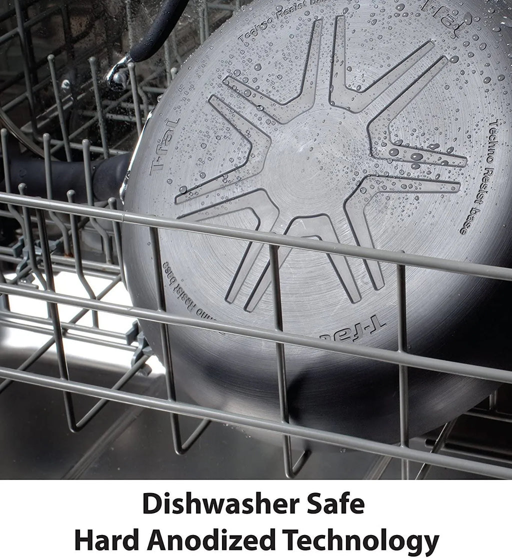 Hard Anodized Nonstick 17 Piece Cookware Set, Black