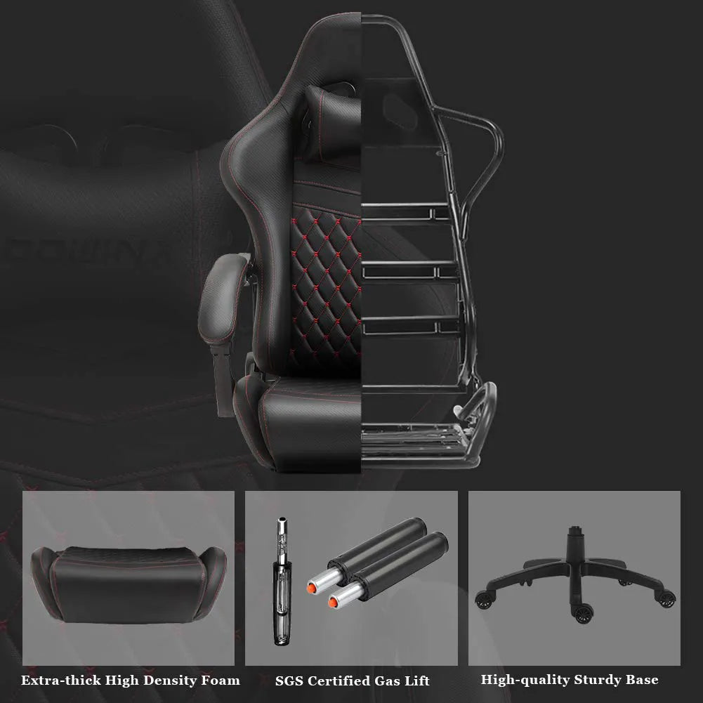 😍Gaming Chair Office Chair PC Chair with Massage Lumbar Support, Racing Style