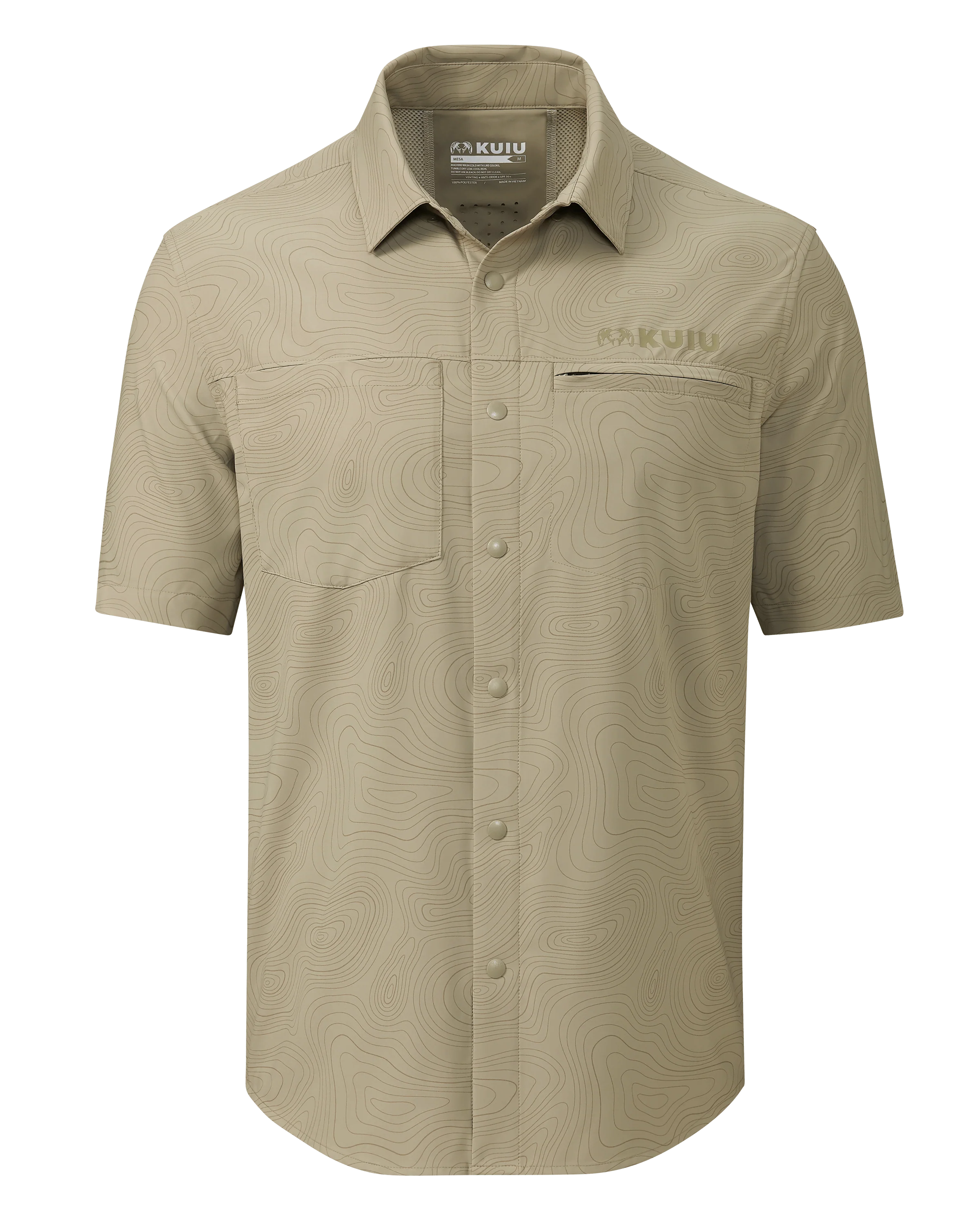 Mesa Vented SS Snap Shirt Topo