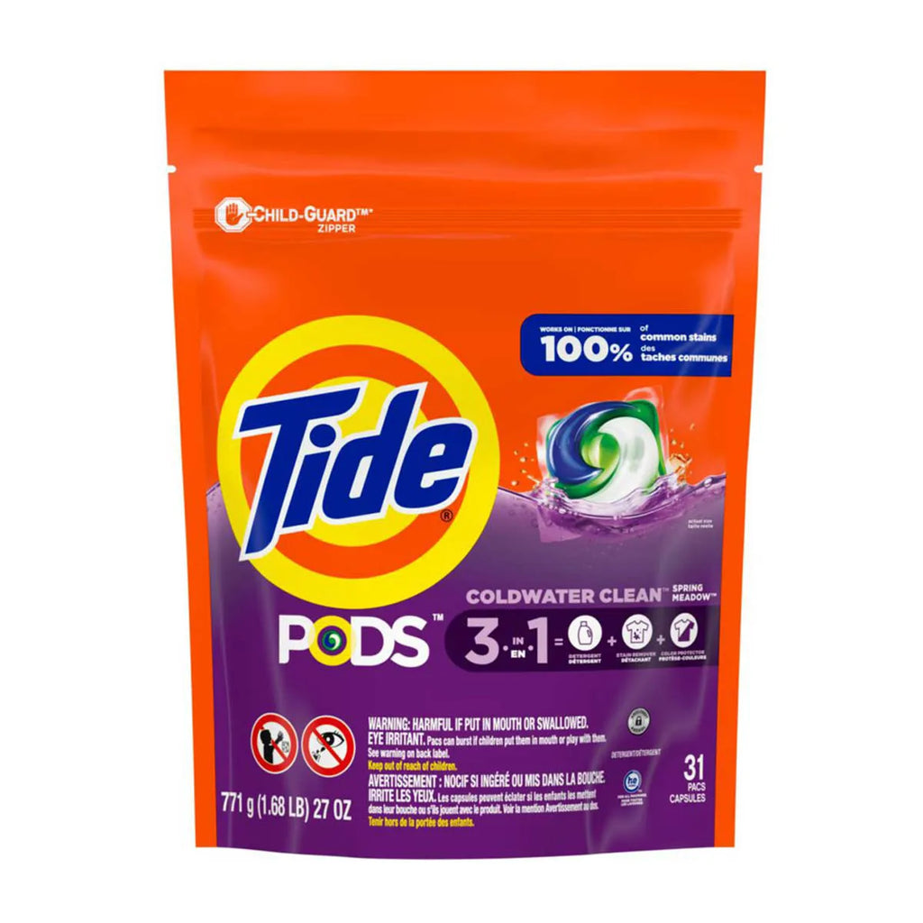 Tide Pods 3-In-1 Laundry Detergent Pacs - Spring Meadow, 31 Ct
