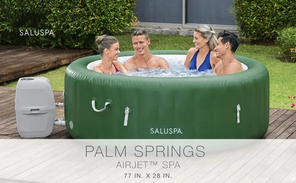 SaluSpa  Inflatable Hot Tub, 4-Person AirJet Spa