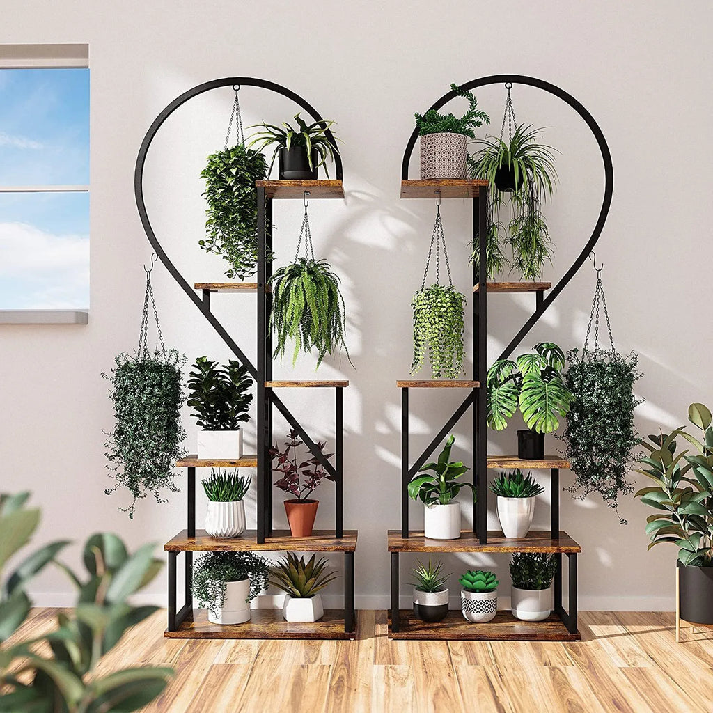 🎍Creative heart-shaped ladder plant frame🎍