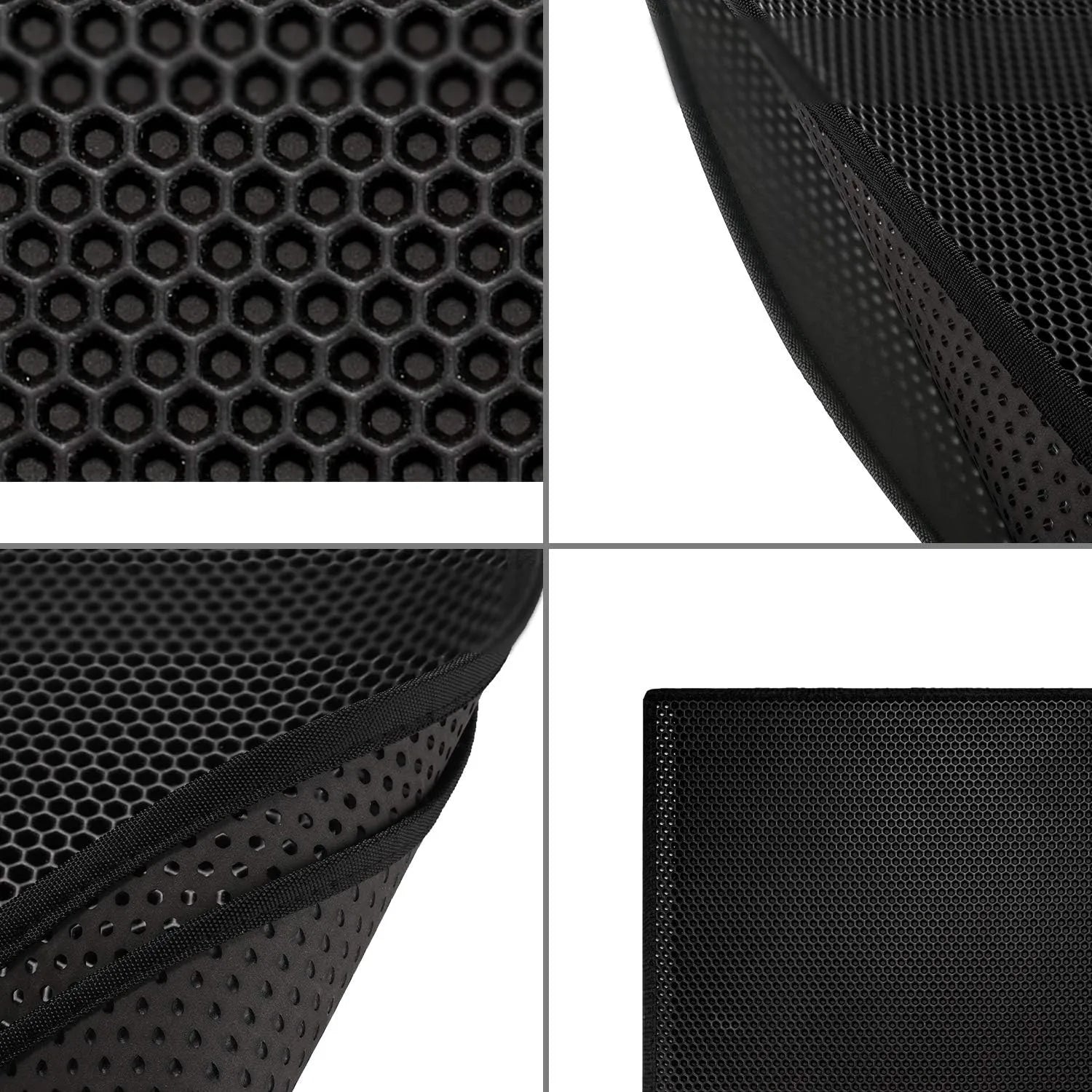 Pieviev Cat Litter Mat Double Layer Waterproof Urine Proof Trapping Mat 1 Pack (Gray, 24x15 Inch (Pack of 1))