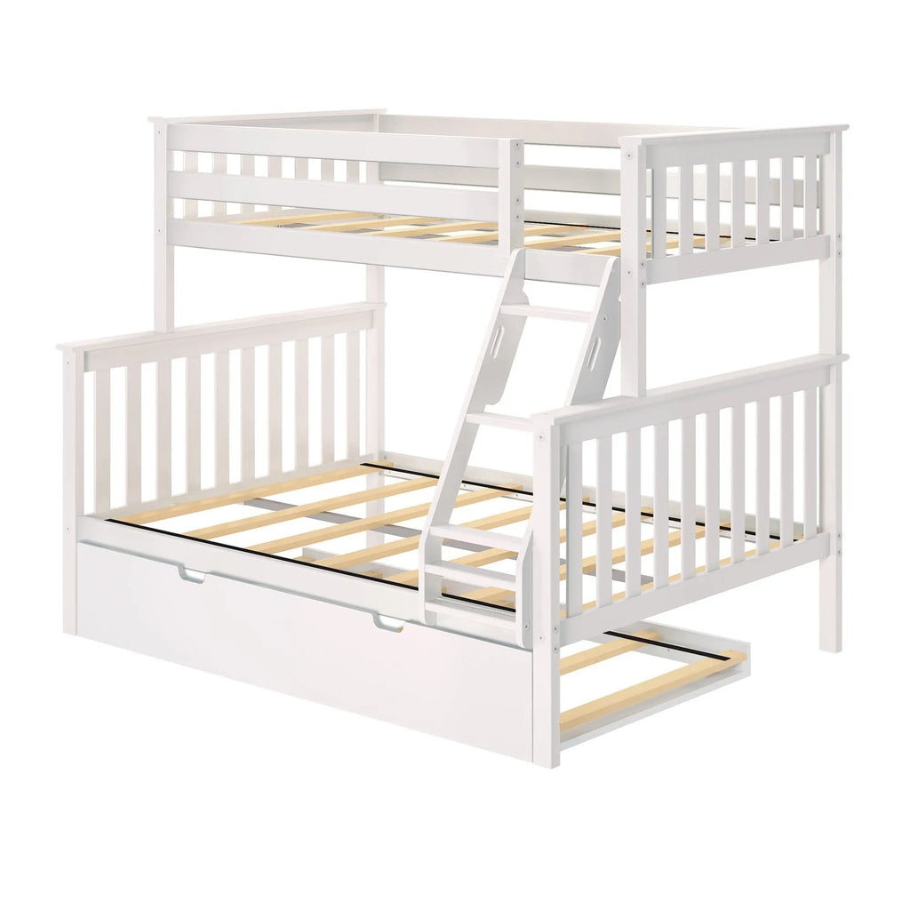 🎄Store Closing Sale💖Kids Solid Wood Twin-Over-Full Bunk Bed + Trundle Bed