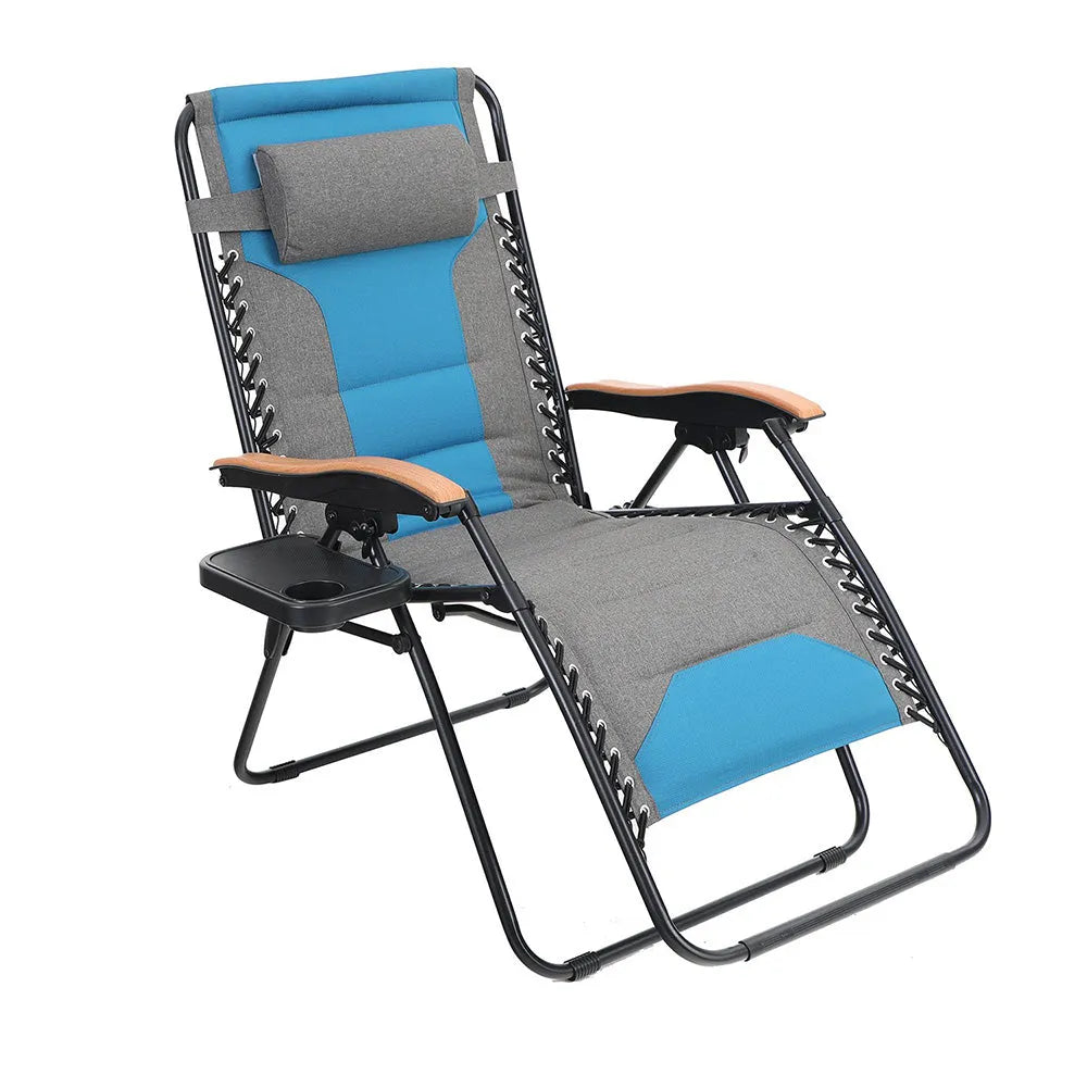 Oversized Padded Zero Gravity Chair with Cup Holder