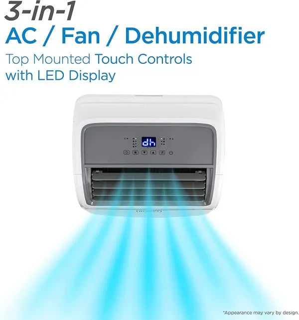 BLACK+DECKER Air Conditioner, 14,000 BTU Air Conditioner Portable for Room up to 700 Sq. Ft. with Remote Control, White