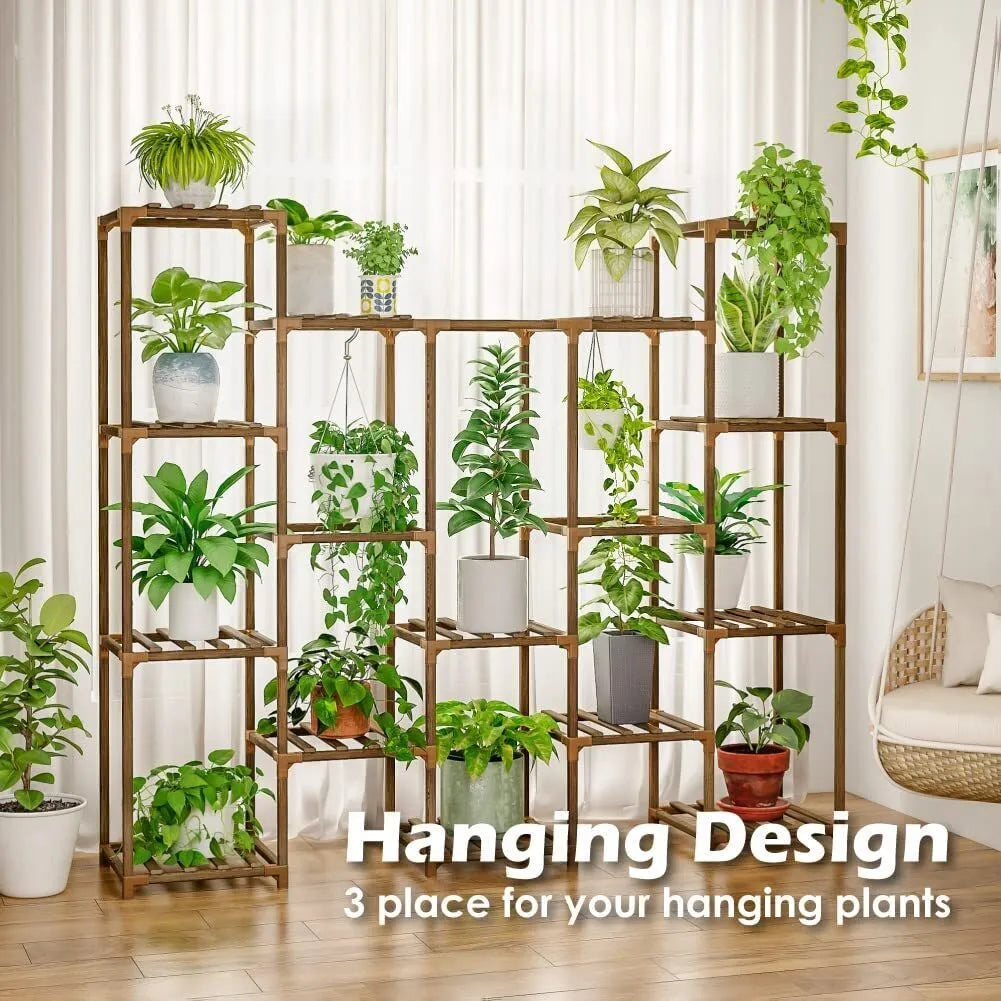 Plant stand indoor plant stand wooden outdoor multi-layer plant stand