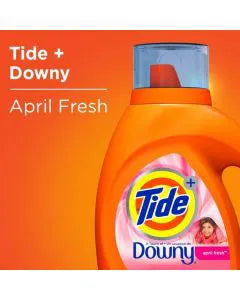 Tide Liquid Laundry Detergent With Touch Of Downy, April Fresh, 69 Fl Oz 44 Loads