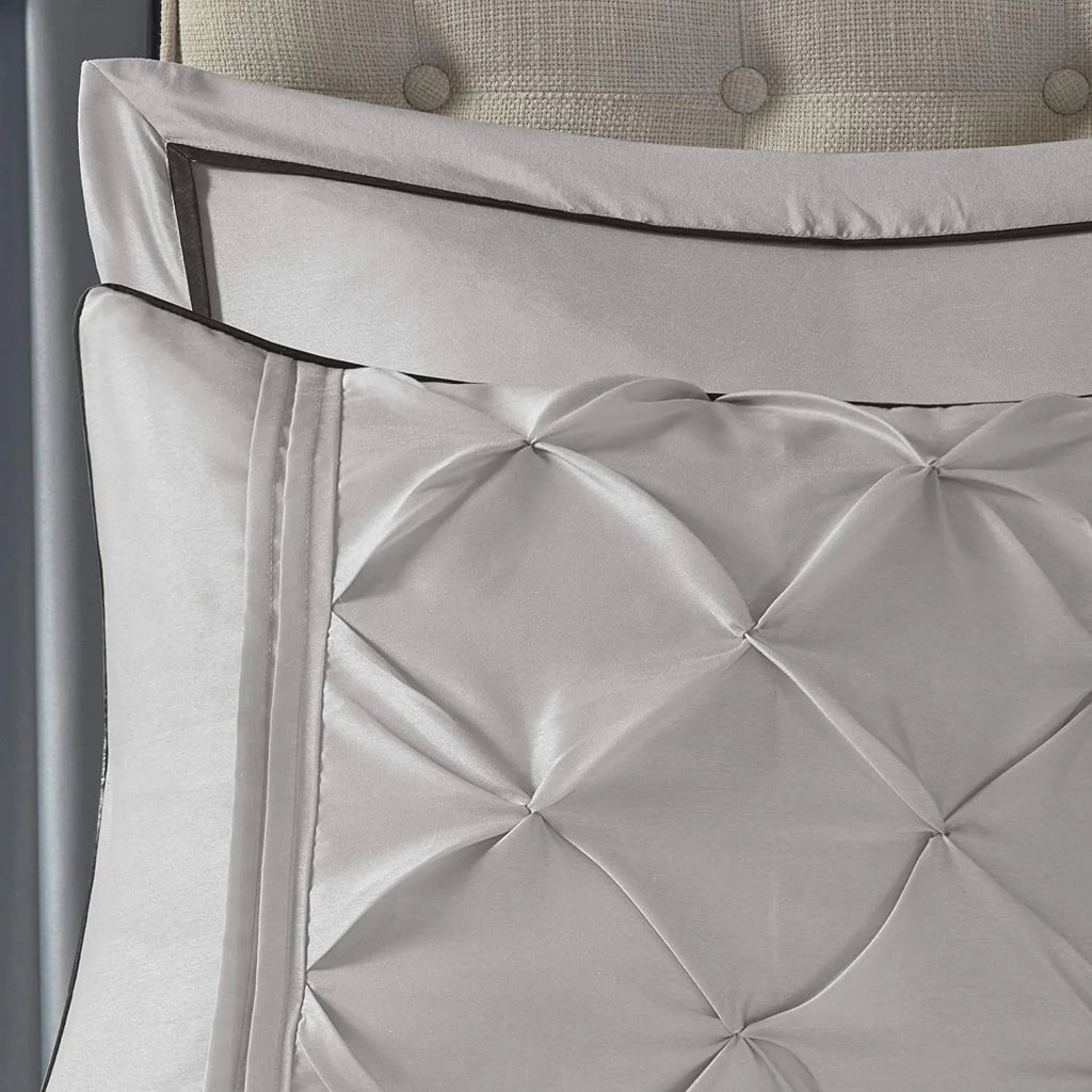 Master Bedroom 24 Piece Room-in-a-Bag Faux Silk Comforter Set Bedding Curtains Pillows