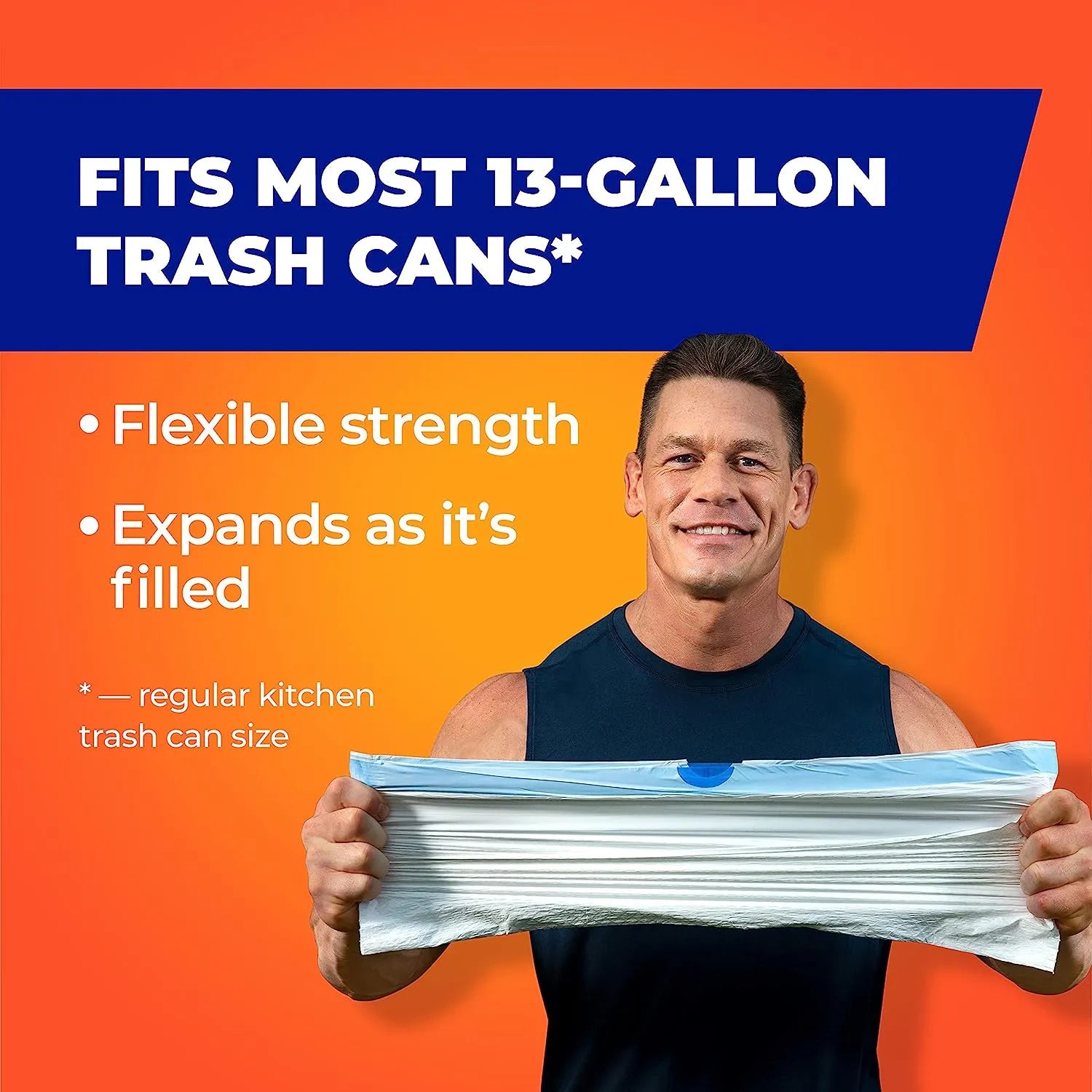 Hefty Ultra Strong Tall Kitchen Trash Bags, Lavender & Sweet Vanilla Scent, 13 Gallon, 80 Count