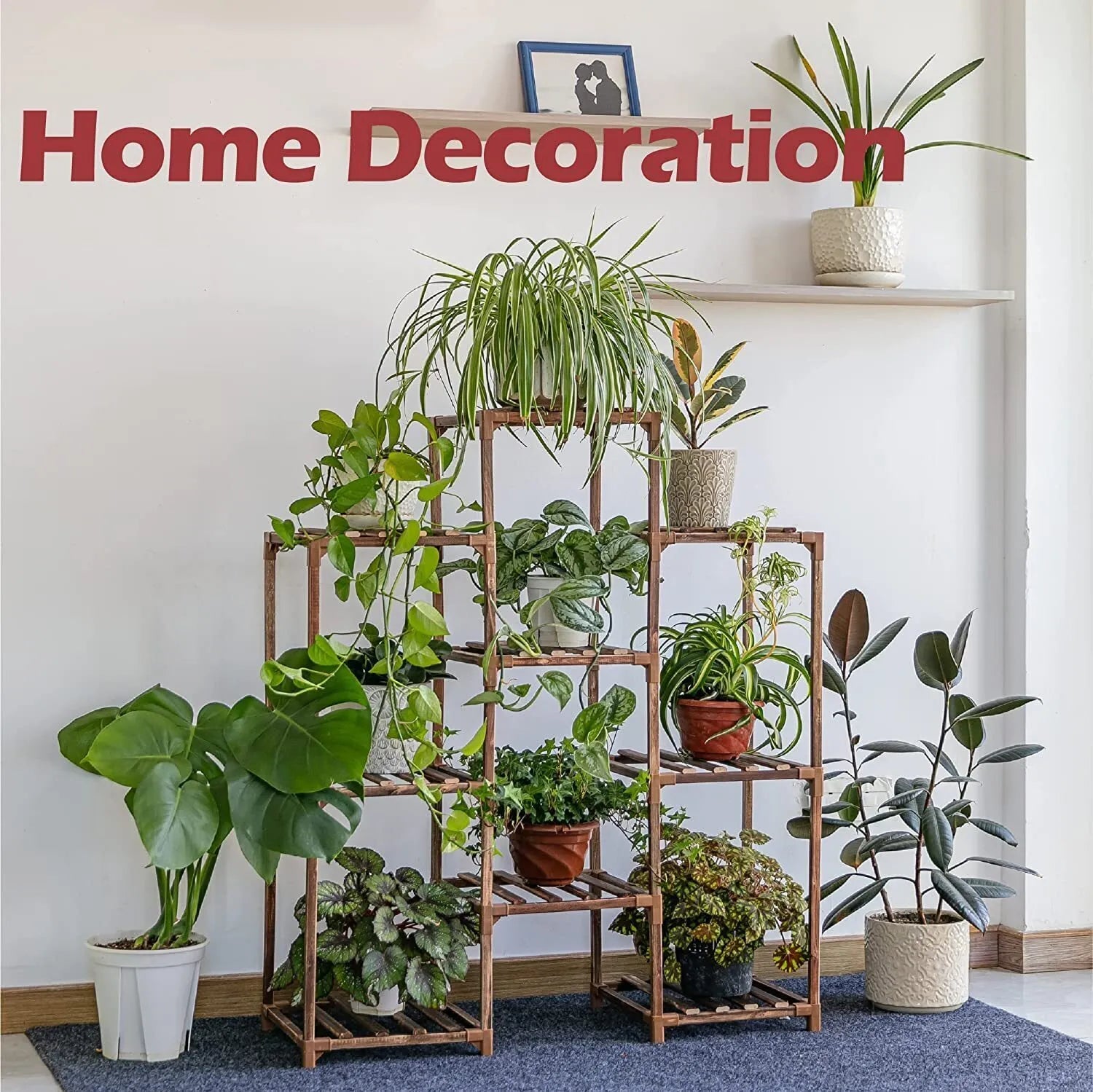 Plant stand indoor plant stand wooden outdoor multi-layer plant stand