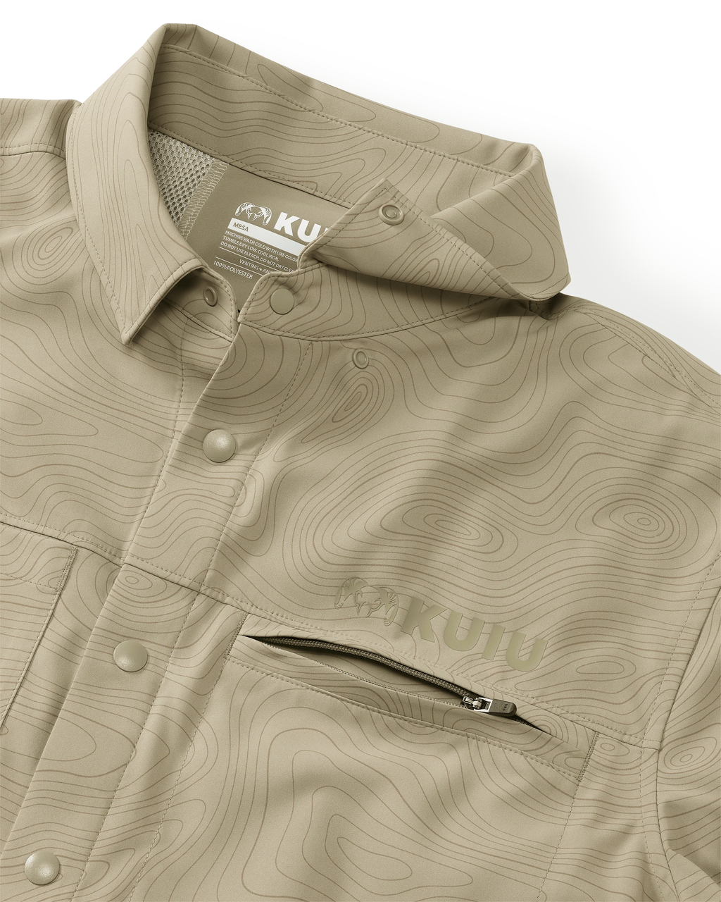 Mesa Vented SS Snap Shirt Topo