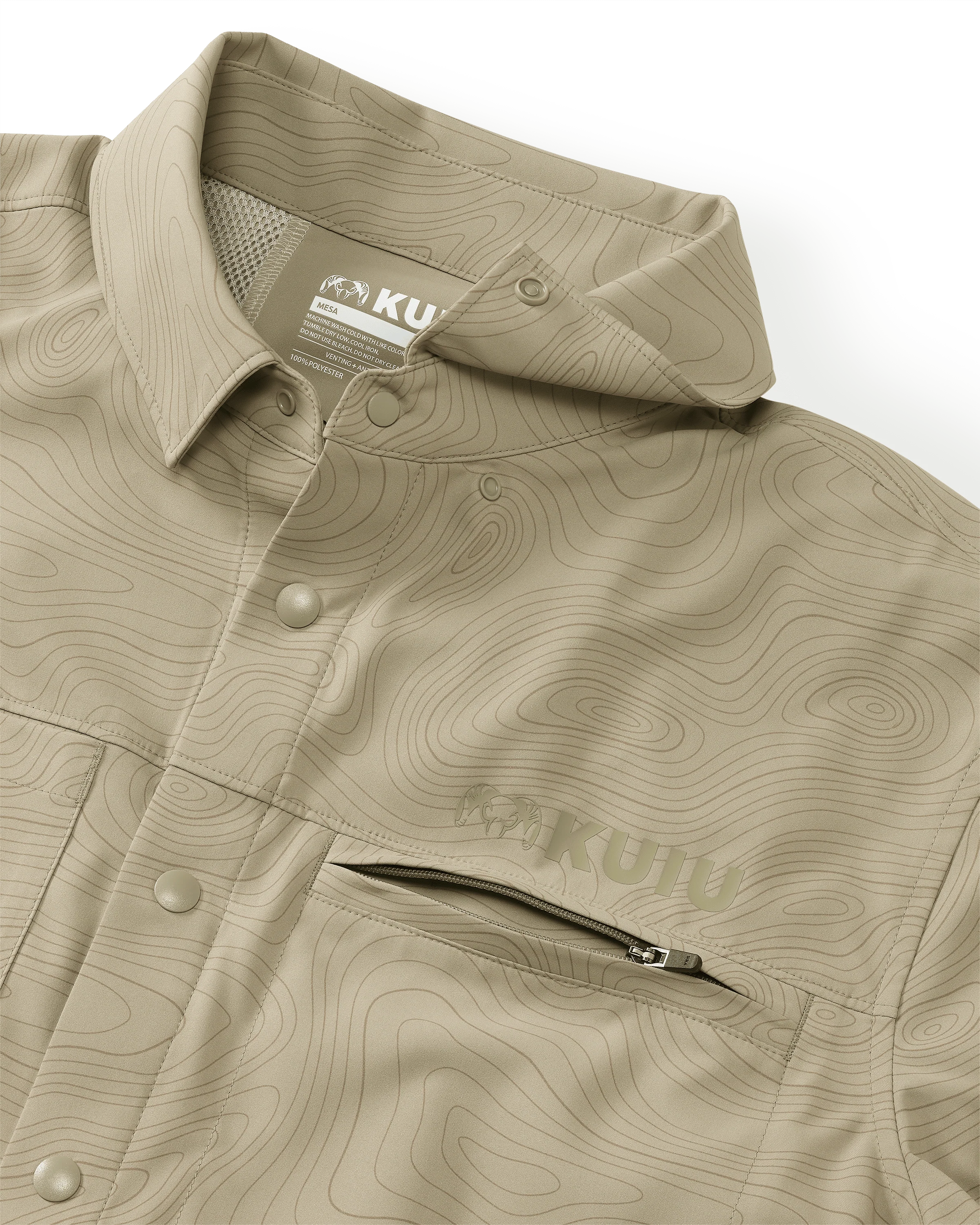 Mesa Vented SS Snap Shirt Topo