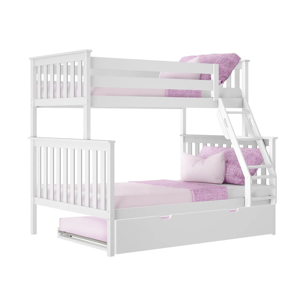 🎄Store Closing Sale💖Kids Solid Wood Twin-Over-Full Bunk Bed + Trundle Bed