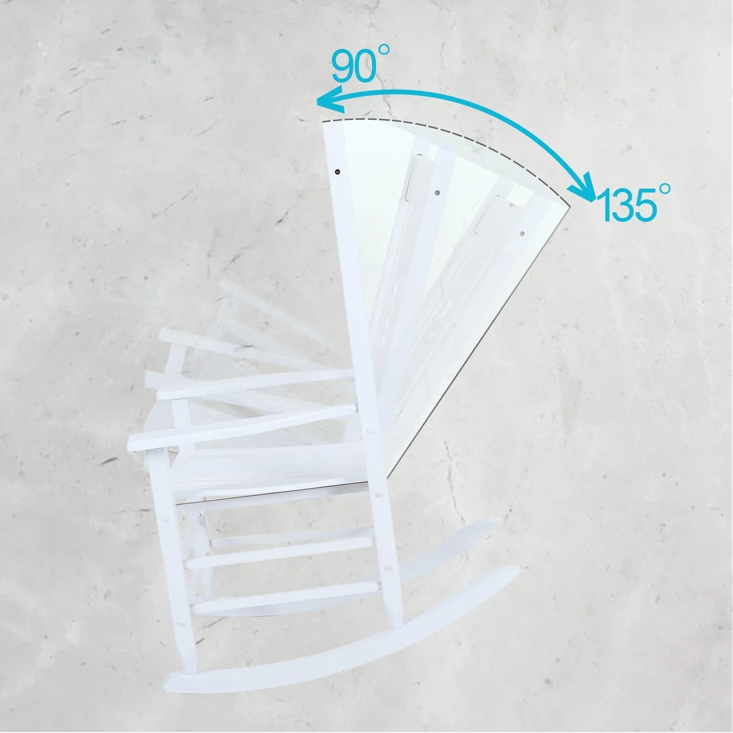 Outdoor & Indoor Wood Rocking Chair Porch Chair