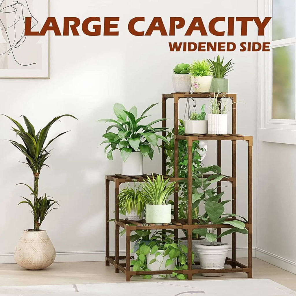 Plant stand indoor plant stand wooden outdoor multi-layer plant stand