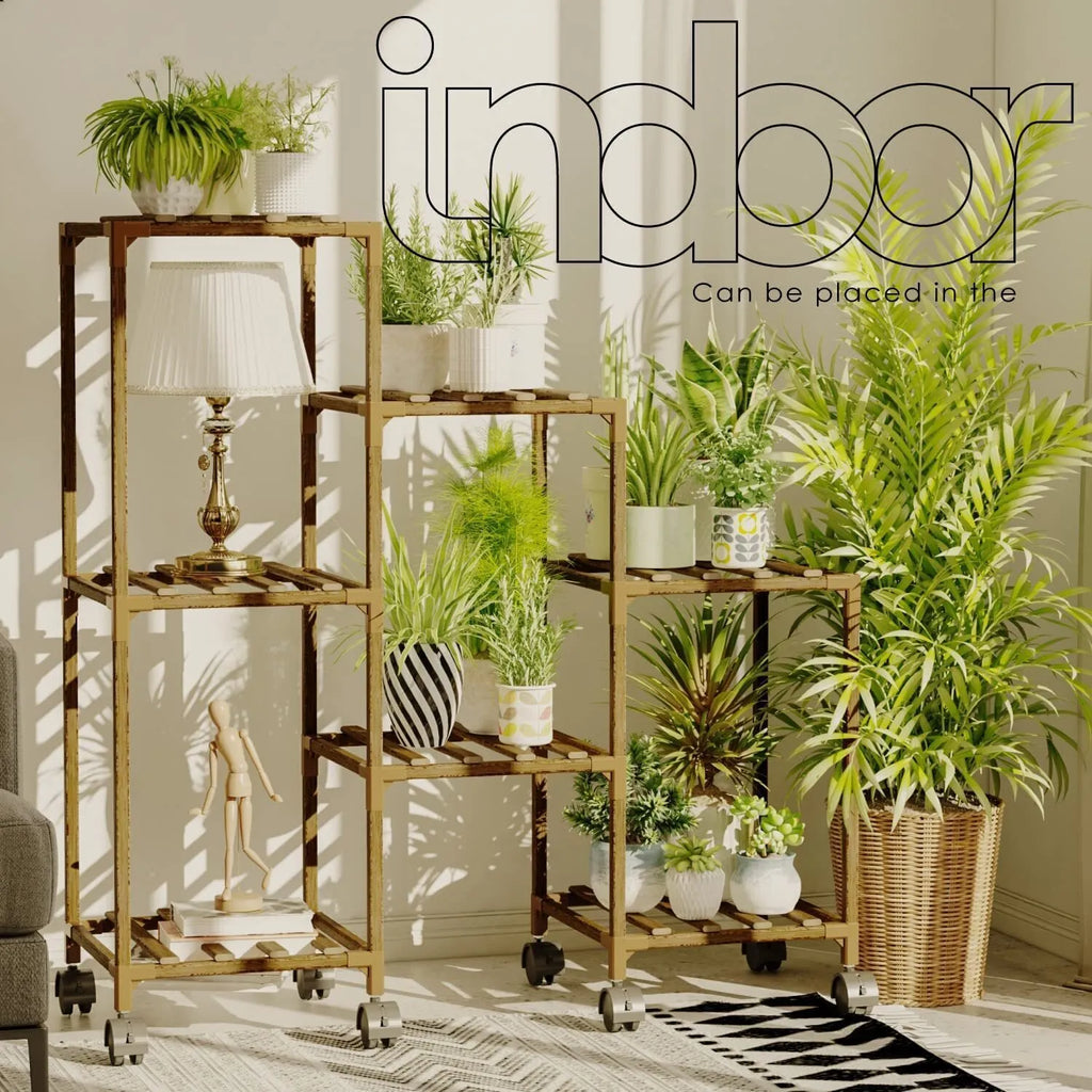Plant stand indoor plant stand wooden outdoor multi-layer plant stand