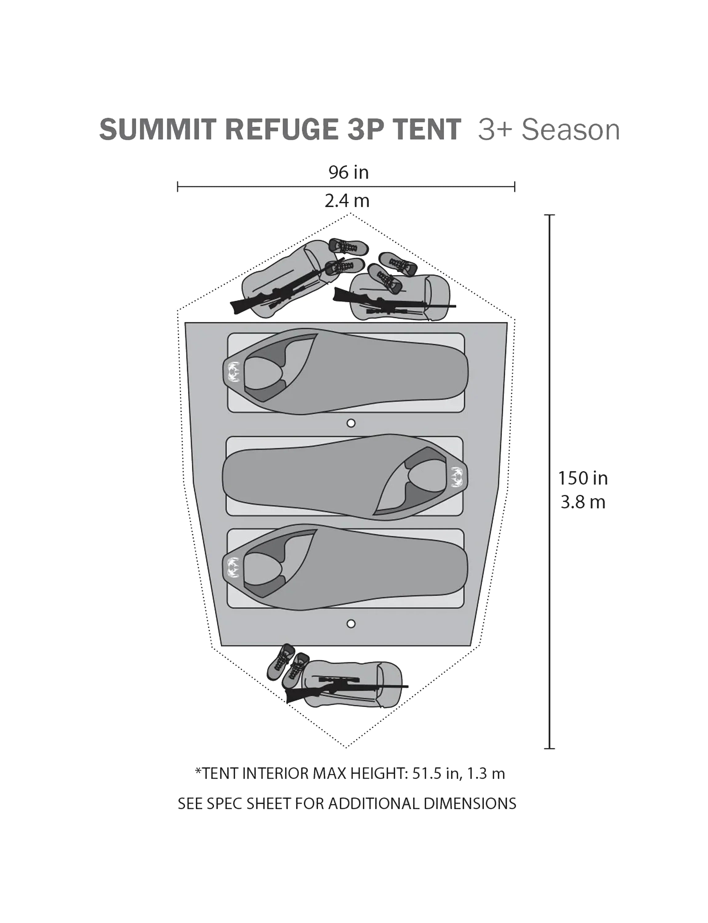 Summit Refuge 3 Person Tent