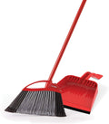 O-Cedar Pet Pro Broom & Step-On Dustpan PowerCorner, Red