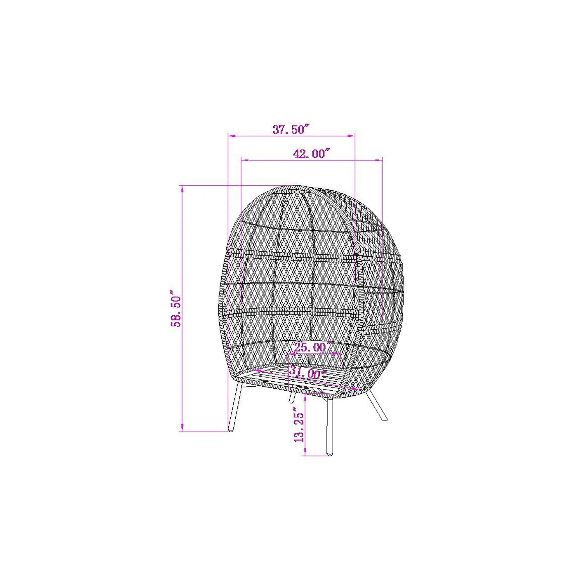 Stationary Outdoor Egg Chair - Bed Bath & Beyond