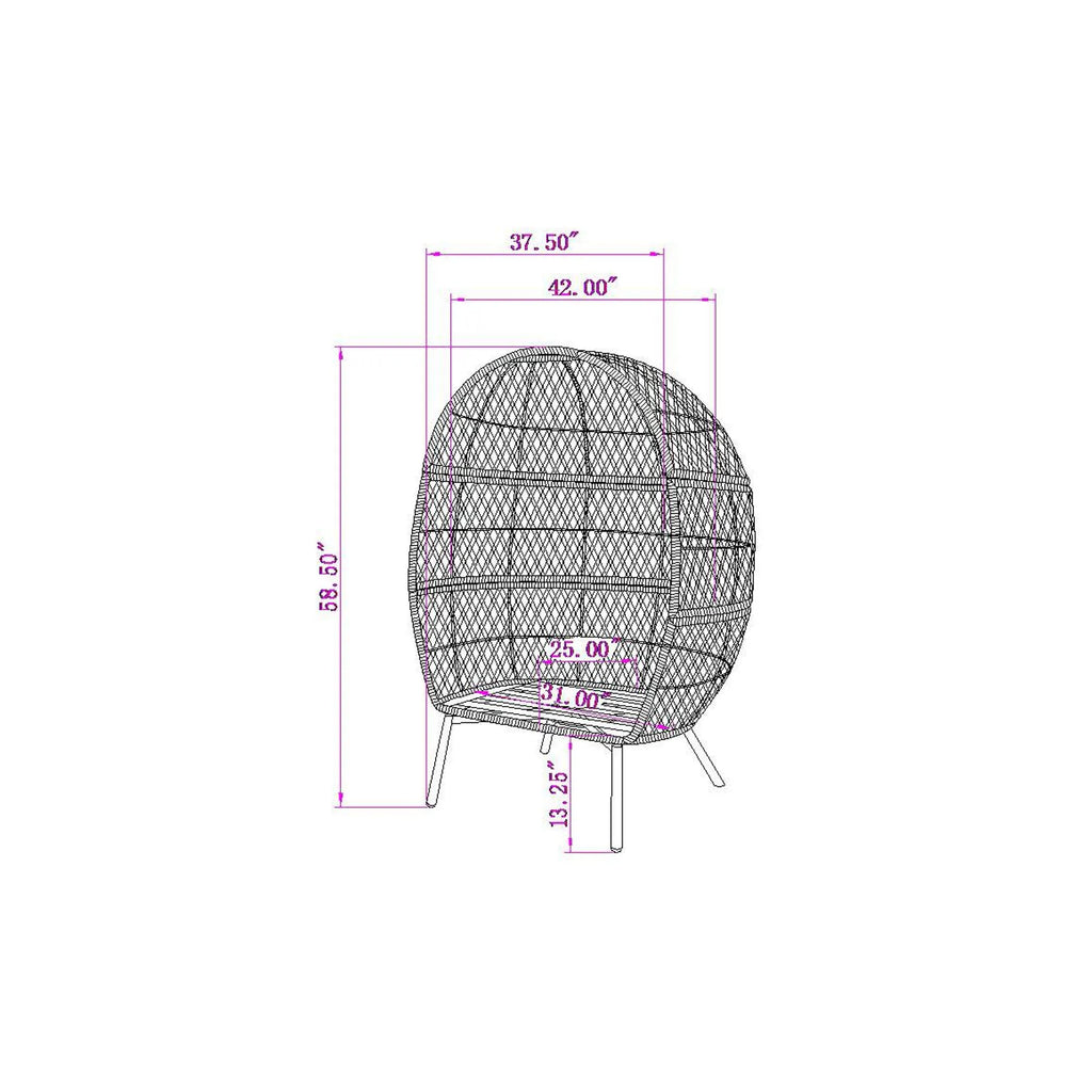 Stationary Outdoor Egg Chair - Bed Bath & Beyond