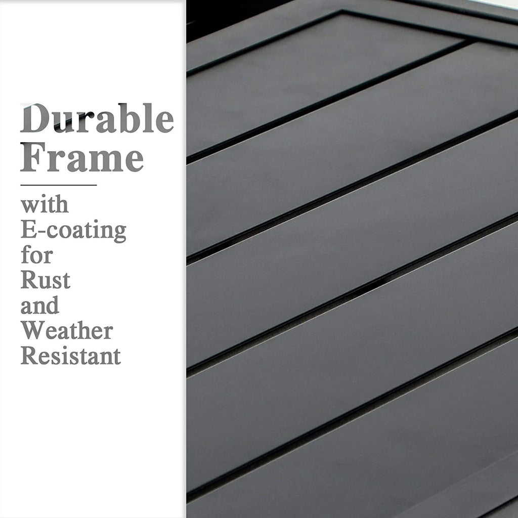 7-Piece/9-Piece Outdoor Patio Dining Set with Adjustable Table & Padded Textilene Swivel Chairs