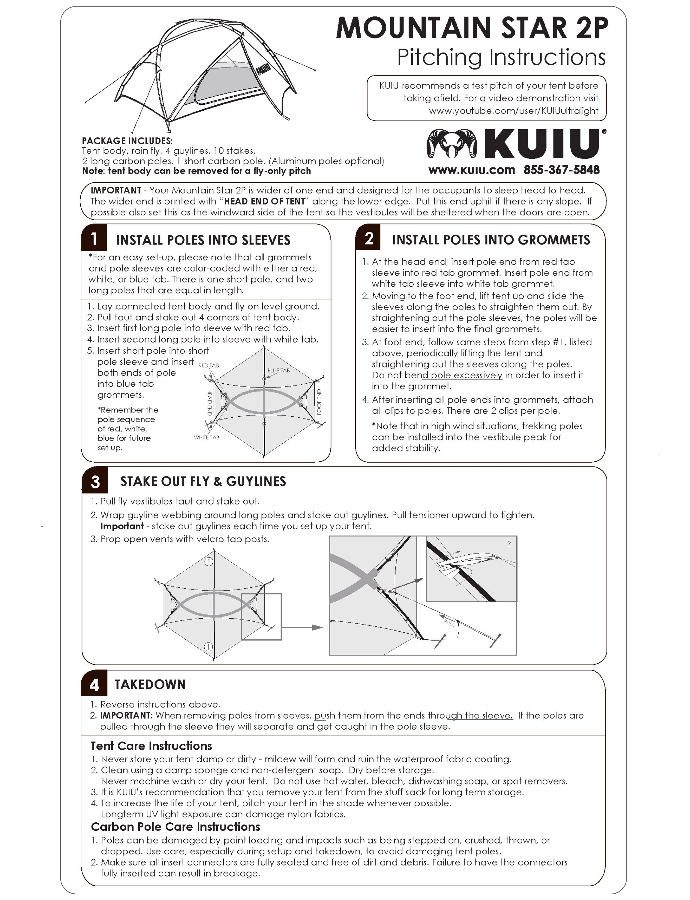 Mountain Star 2 Person Tent