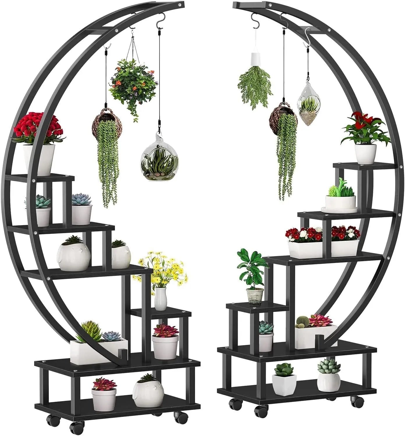 🎍Creative heart-shaped ladder plant frame🎍