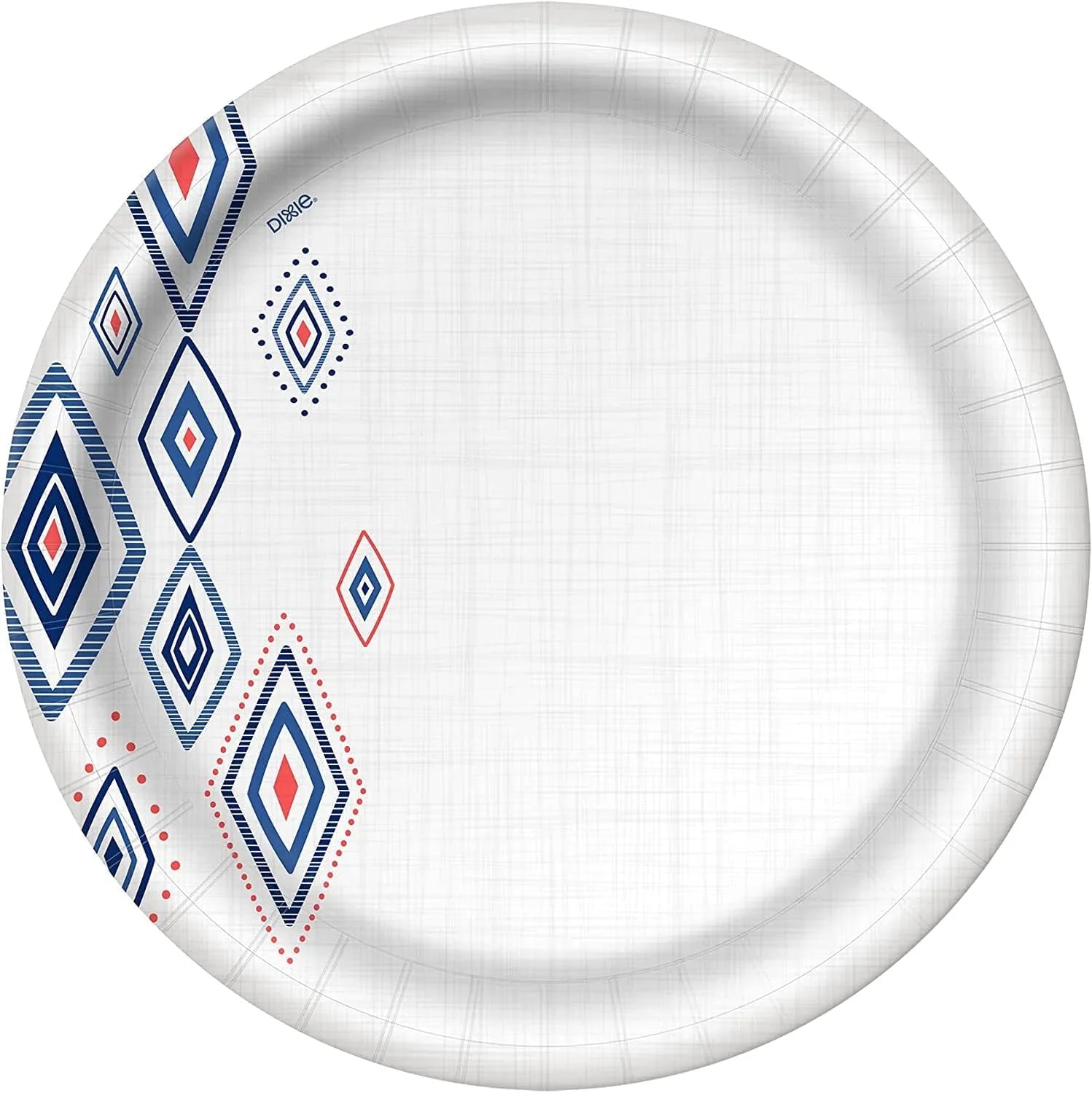 Dixie 10 Inch Paper Plates, Dinner Size Printed Disposable Plate, 204 Count (3 Packs of 68 Plates)