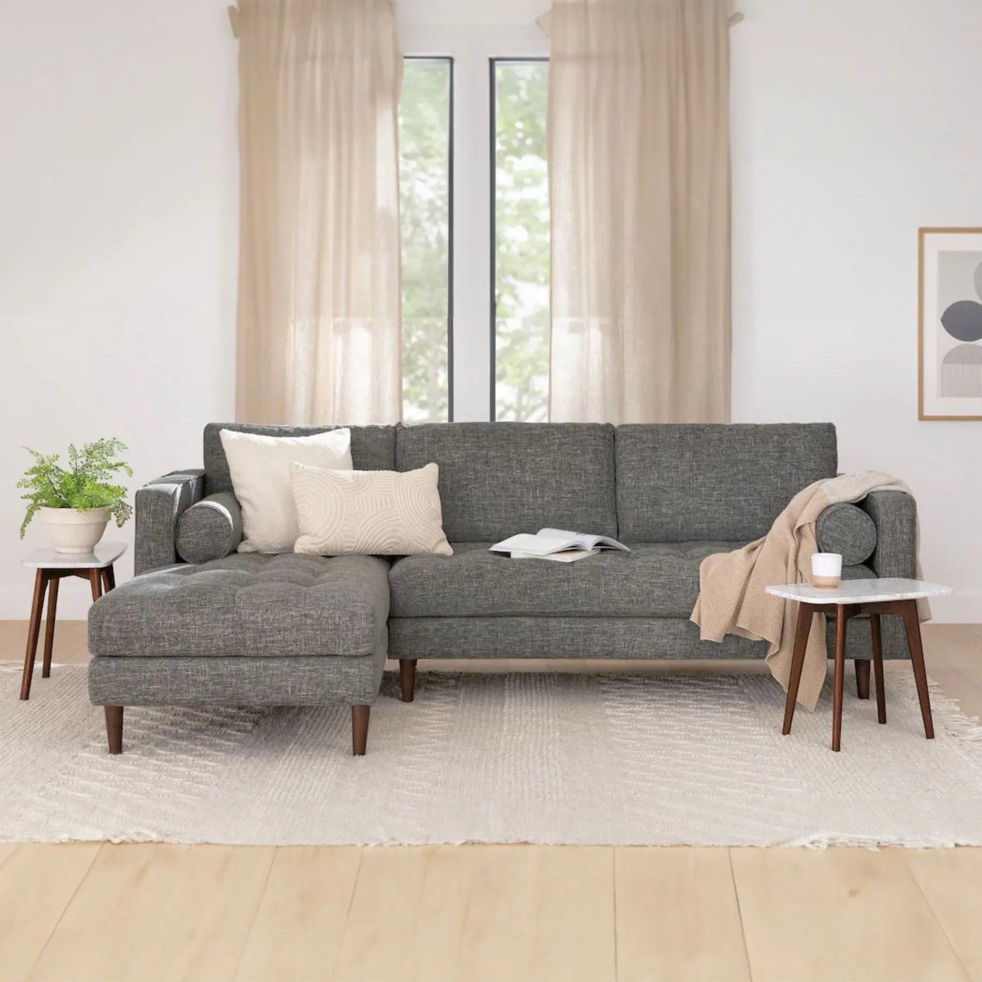 Castle Fabric Sectional Sofa