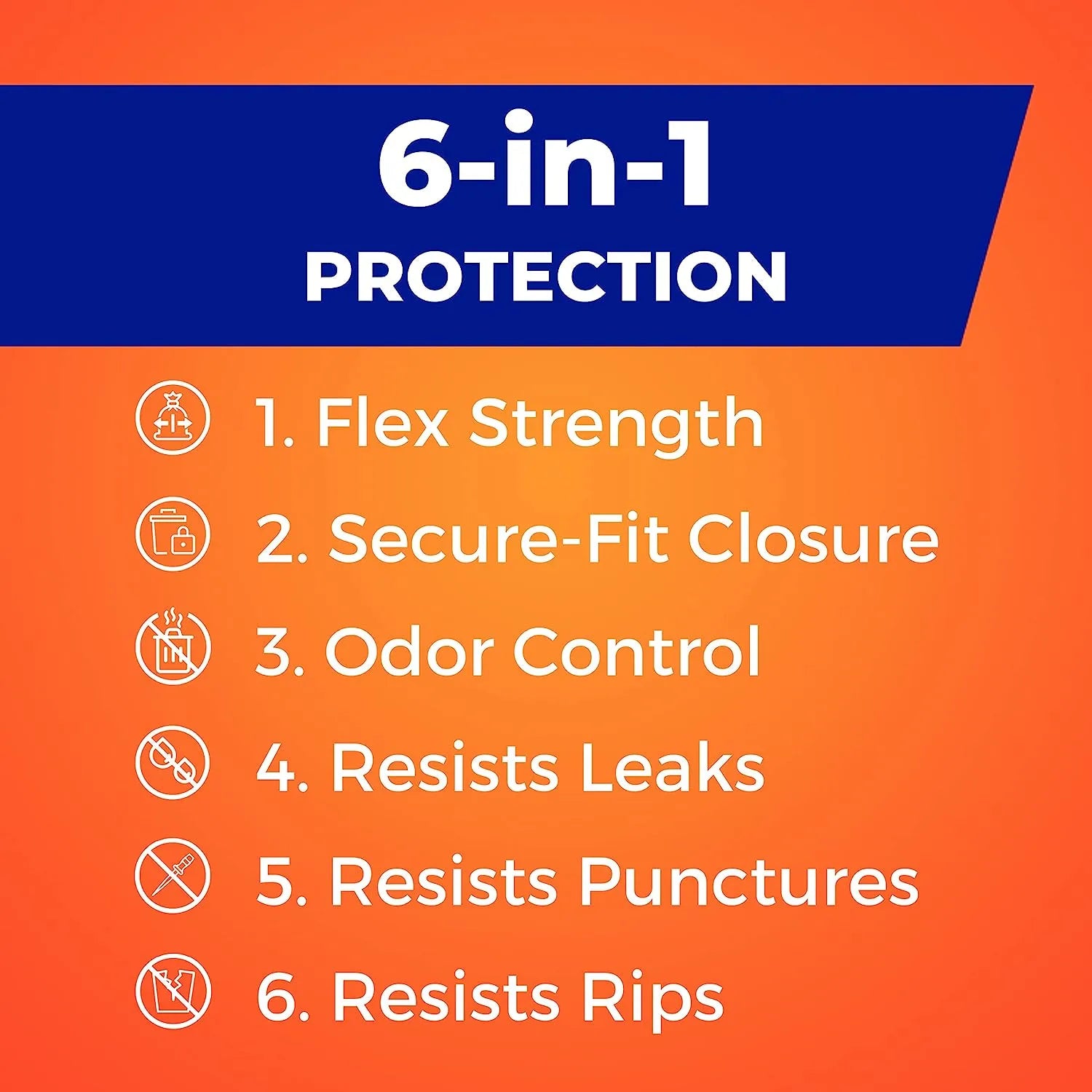 Strong Tall Kitchen Trash Bags, Lavender & Sweet Vanilla Scent, 13 Gallon, 80 Count